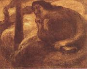 Eugene Carriere Meditation (mk19) oil painting reproduction